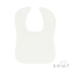 P4600-MA: Marshmallow Ribbed Velcro Bib